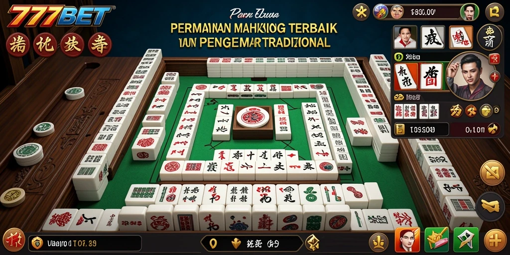 Screenshot utama 777BET yang menunjukkan gameplay Mahjong yang seru.