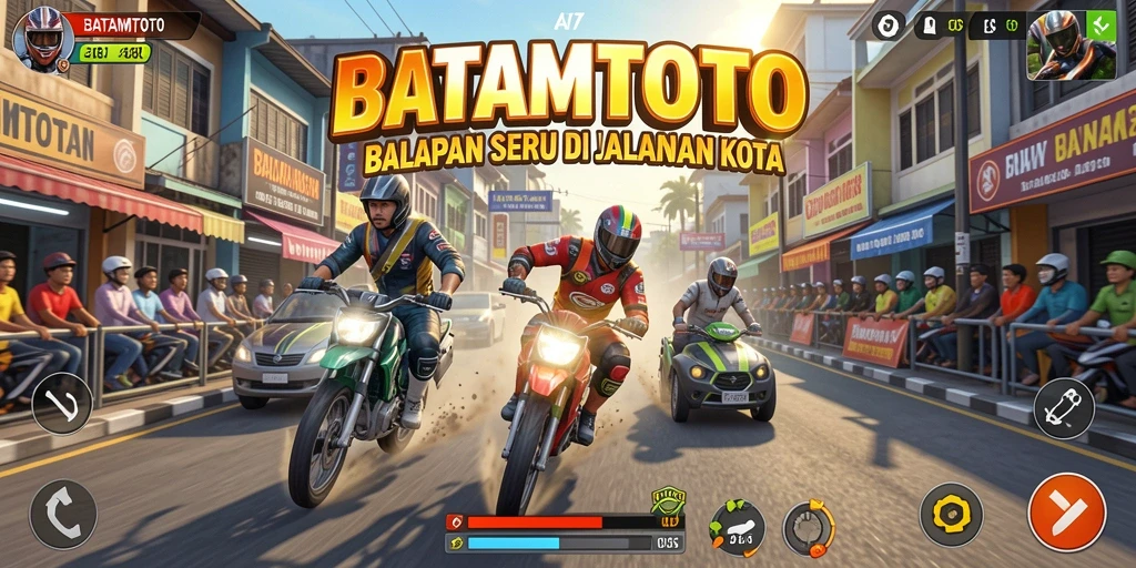 Gameplay menegangkan di <strong>BATAMTOTO</strong> dengan aksi balapan seru.