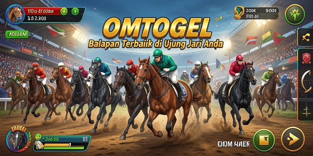 Tampilan gameplay balapan yang mendebarkan dalam OMTOGEL.