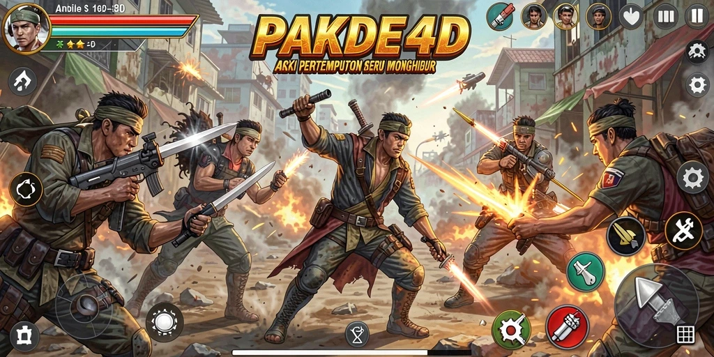 Tangkapan layar gameplay PAKDE4D yang menegangkan.