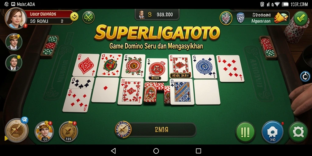Screenshot gameplay SUPERLIGATOTO yang penuh warna dan menantang.
