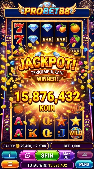 Tampilan antarmuka Probet88 yang bersih dan terorganisir.