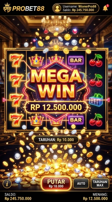 Screenshot fitur terbaru di aplikasi Probet88.